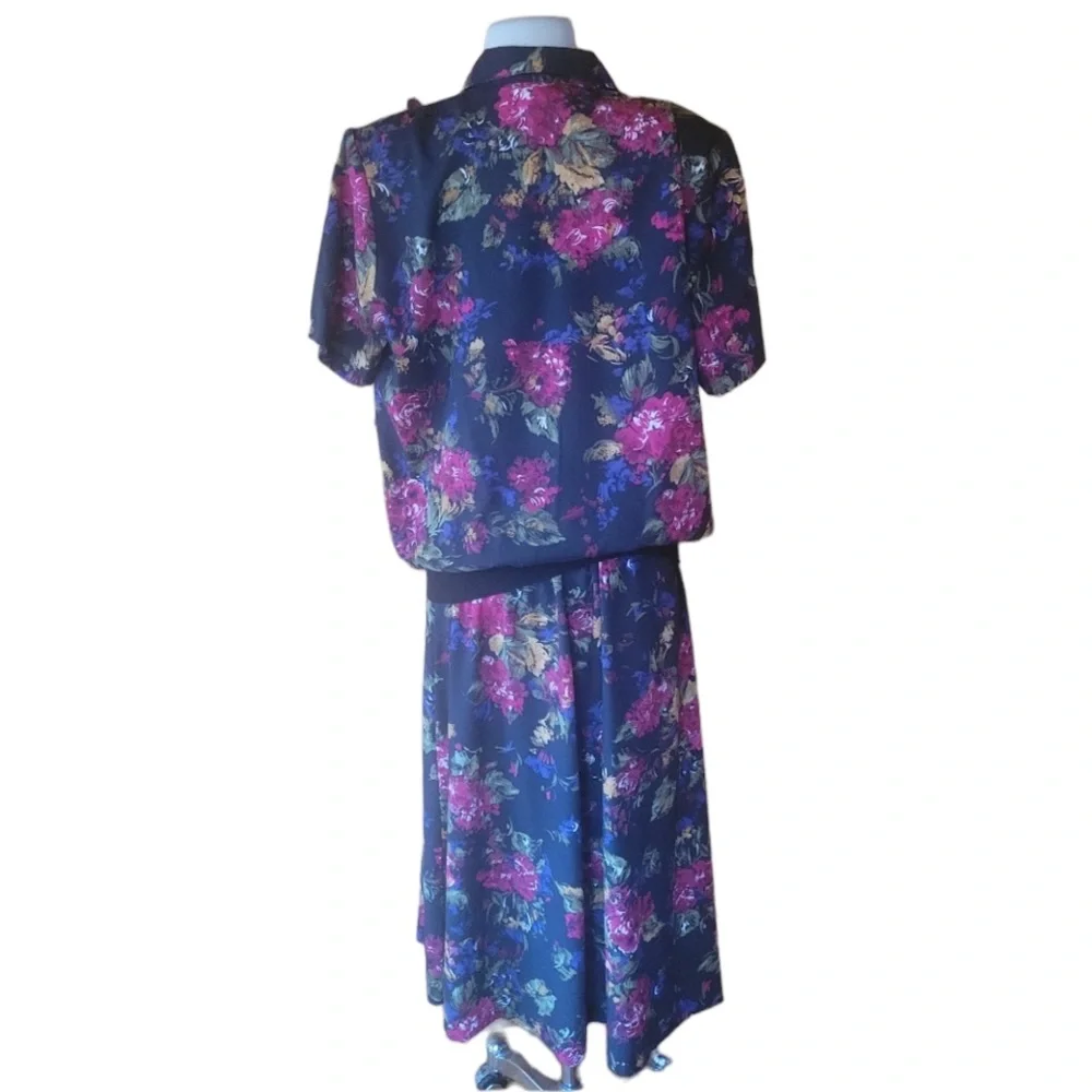 1980s‎ Joanna Floral Skirt Set